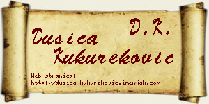 Dušica Kukureković vizit kartica